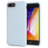 Funda iPhone 8 LoveCases Pretty in Pastel diseño denim - Azul 1