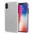 LoveCases iPhone X Gel Case - Luxury Crystal Silver 1