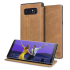 Olixar Slim Genuine Leather Samsung Galaxy Note 8 Plånboksfodral -Brun 1