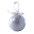 Recordable Message Christmas LED Glitter Bauble - Silver 1