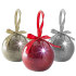 Recordable Message Christmas LED Glitter Baubles - Multicolour 3 Pack 1