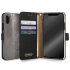 Hansmare Calf iPhone X Wallet Case - Metal Black 1