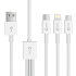 Core 3-in-1 Lightning / Micro USB / USB-C 1m Cable - White 1