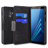 Olixar Lederen Stijl Samsung Galaxy A8 Portemonnee Case - Zwart 1