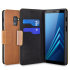Olixar Leather-Style Samsung Galaxy A8 Wallet Stand Case - Tan 1