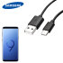 Official Samsung USB-C Galaxy S9 Fast Charging Cable - 1.2m - Black 1