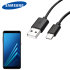 Official Samsung USB-C Galaxy A8 2018 Charging Cable - 1.2m - Black 1