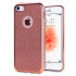 Rose Gold iPhone SE Glitter Case - Olixar Hyper Protective Gel Design 1