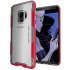 Ghostek Cloak 3 Samsung Galaxy S9 starke Hülle - Klar / Rot 1