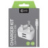 Core Dual Port USB Mains Charger With Lightning Cable - White 1