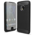 Motorola Moto G5 Rugged Case w/ Glass Screen Protector - Carbon Fibre 1