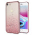 Rose Gold Unique Glitter Polka Dot iPhone 7 Case 1
