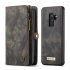CaseMe Samsung Galaxy S9 Plus 3-in-1 Leather-Style Wallet Case - Black 1