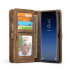 CaseMe Galaxy S9 Plus 3-in-1 Leather-Style Wallet Case - Tan 1