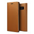 VRS Design Genuine Leather Diary Samsung Galaxy Note 9 Case - Brown 1