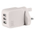 Juice 3.4A Triple USB Universal Mains Charger - White 1