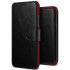 VRS Design Dandy Lederen Stijl iPhone XS Portemonnee Case - Zwart 1