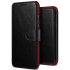 VRS Design Dandy Lederen Stijl iPhone XR Portemonnee Case - Zwart 1