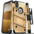 Zizo Bolt iPhone XS Max Deksel & belteklemme - Gull / Svart 1