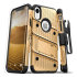 Zizo Bolt iPhone XR Tough Case & Screen Protector - Goud / Zwart 1