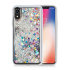 Zizo ZV Glitter Star Design iPhone XR Fodral - Silver 1