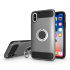Olixar ArmaRing iPhone X Finger Loop Tough Case - Silver 1