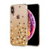Unique Polka 360 Case iPhone XS Case - Gold / Clear 1