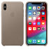Official Apple iPhone XS Max Leather Case - Taupe 1