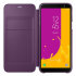 Official Samsung Galaxy J6 2018 Wallet Cover Case - Purple 1