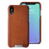 Vaja Grip iPhone XS Max Premium Leather Case - Tan 1