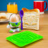 Buzz Lightyear Egg Cup and Toast Cutting Set 1