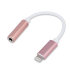 Forever iPhone XR Lightning / 3.5mm AUX Audio Adapter - Rose Goud 1