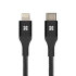 Câble USB-C vers Lightning Promate UniLink-LTC tressé – 1,2M – Noir 1