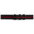 Official Samsung Gear Sport R600 Premium Nato Strap - Black & Red 1