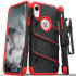 Funda iPhone XS Zizo Bolt Series con protector pantalla-Roja/Negra 1
