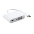 Techplus 3.1 USB Type-C to VGA F Adapter with USB-C Charge - White 1