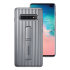 Official Samsung Galaxy S10 Plus Protective Stand Cover Case - Silver 1