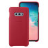 Official Samsung Galaxy S10e Genuine Leather Cover Case - Red 1