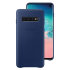 Official Samsung Galaxy S10 Leather Cover Case - Navy 1