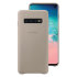 Official Samsung Galaxy S10 Leather Cover Case - Grey 1
