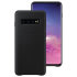 Official Samsung Galaxy S10 Genuine Leather Cover Case - Black 1