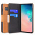 Olixar Leather-Style Galaxy S10 Wallet Stand Case - Brown 1