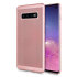 Coque Samsung Galaxy S10 Olixar MeshTex – Coque fine – Or rose 1
