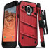 Coque Samsung Galaxy J2 Zizo Bolt – Clip & Verre trempé – Rouge 1