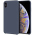Olixar iPhone XS Max Soft Silicone Case - Midnight Blue 1