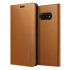 VRS Design Genuine Leather Samsung Galaxy S10e Wallet Case - Brown 1