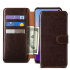 VRS Design Dandy Leather-Style Samsung S10 Wallet Case - Dark Brown 1