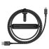 Nomad 2-in-1 Rugged 1.5m MFI Battery Lightning Cable - Black 1
