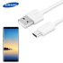 Official Samsung USB-C Galaxy Note 8 Plus Fast Charging Cable - White 1