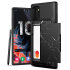 VRS Damda Glide Shield Samsung Note 10 Plus Tough Case - Black Marble 1